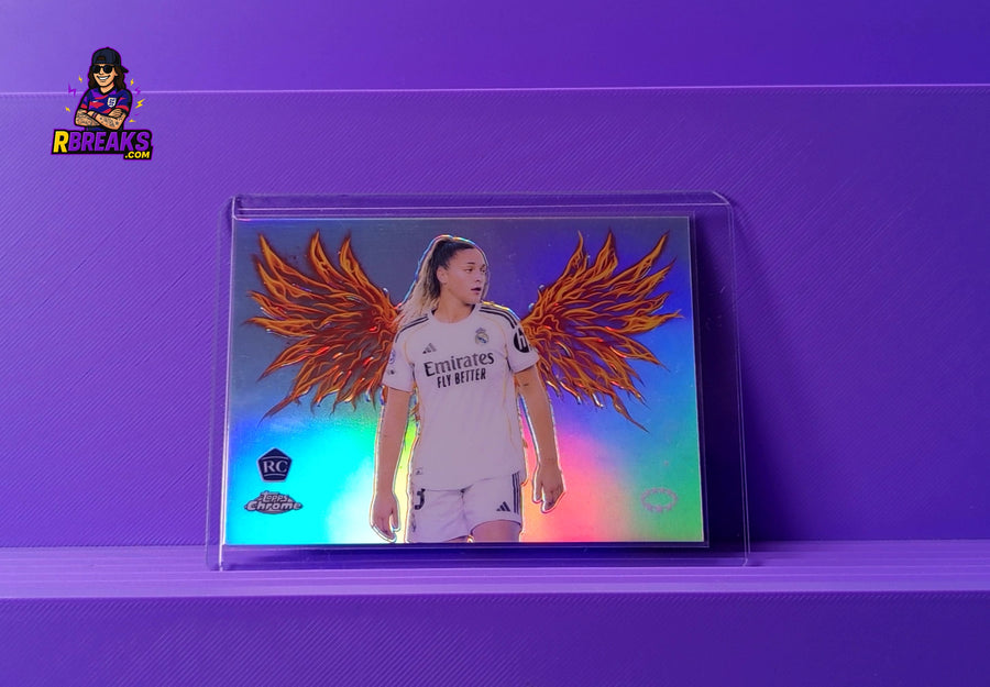 Iris Santiago Topps Chrome UWCL 25-26 Arise card pulled live on an RBreaks break