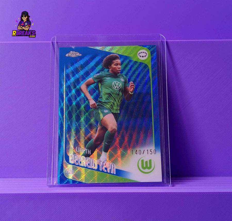 Lineth Beerensteyn Topps Chrome UWCL 25-26 of 150 card pulled live on an RBreaks break