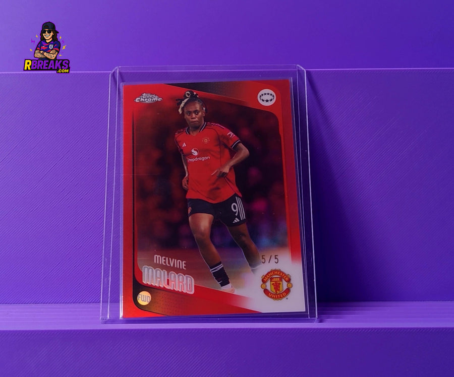 Melvine Malard Topps Chrome UWCL 25-26 of 5 card pulled live on an RBreaks break